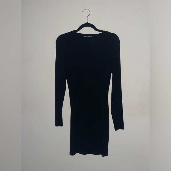 Sultry Reformation Black Bodycon Knit Mini Dress! - Picture 1 of 3
